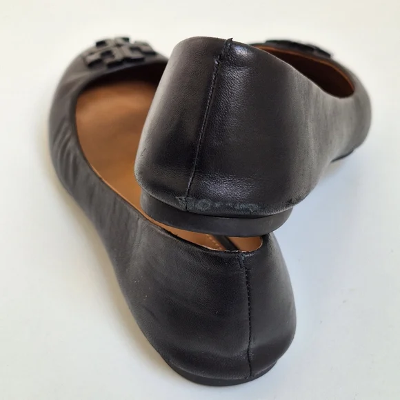 Tory Burch Lowell Ballet Flats | Size 8 | Black Leather - Picture 9 of 11